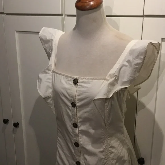 Madewell Princess Seamed Cotton Midi Dress NEW - Picture 5 of 8